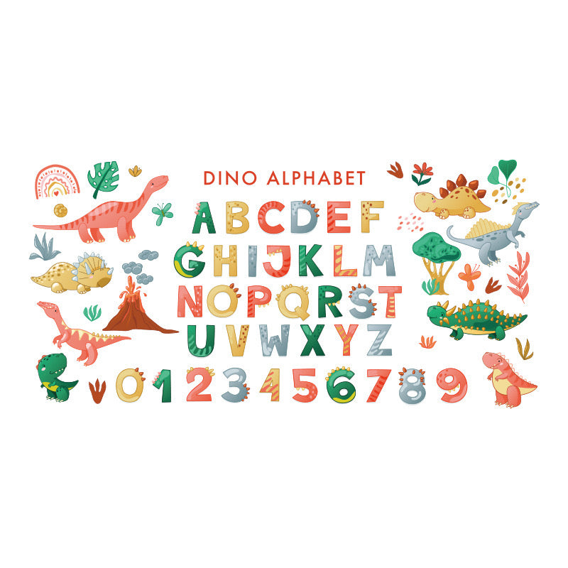 Dino Alphabet Adventure Wall Decal