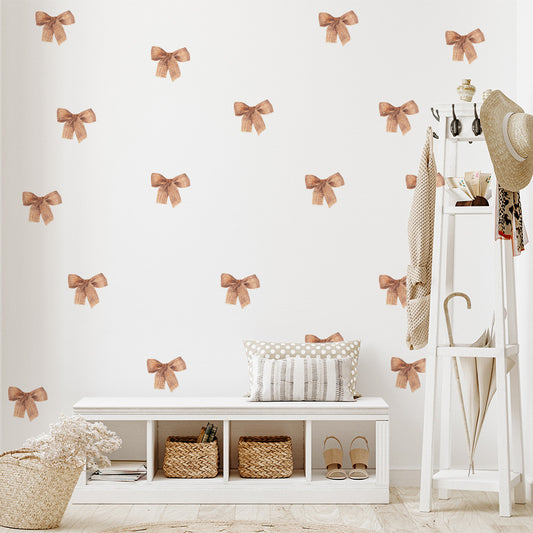 Brown Bow  Bliss Wall  Decal